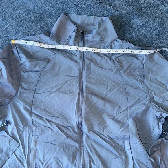 Zyia Active Blue Windbreaker Cropped Women Large - Picture 7 of 9